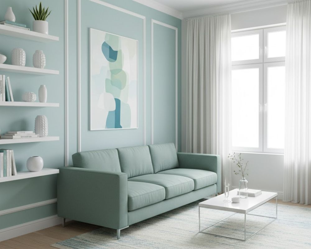 10+ Modern Small Living Room Decor Ideas: Space-Saving & Stylish Tips Best Color Palettes for Modern Small Living Room Decor - Cool colors