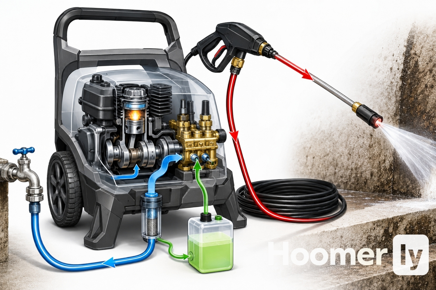 How Does a Pressure Washer Work