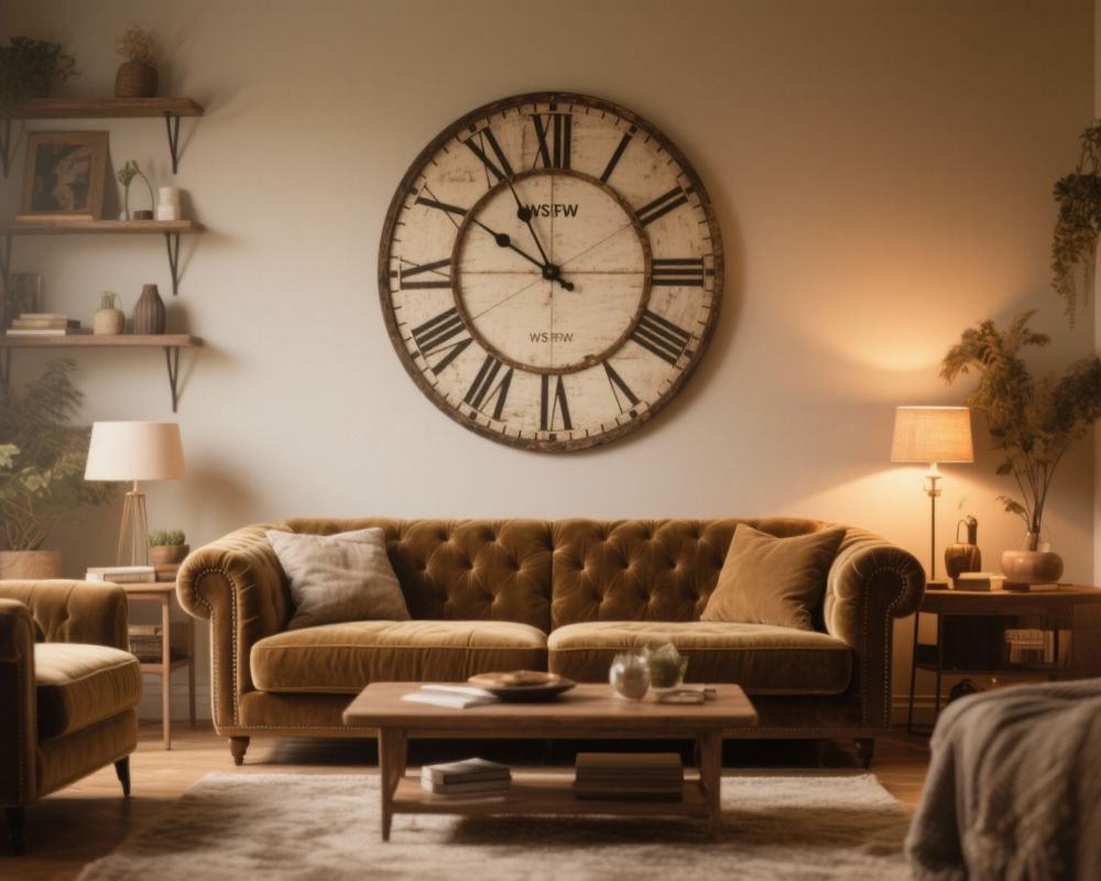 Living Room Wall Clocks: Detailed Guides to Choose & Style Make the living room wall clock the focal point