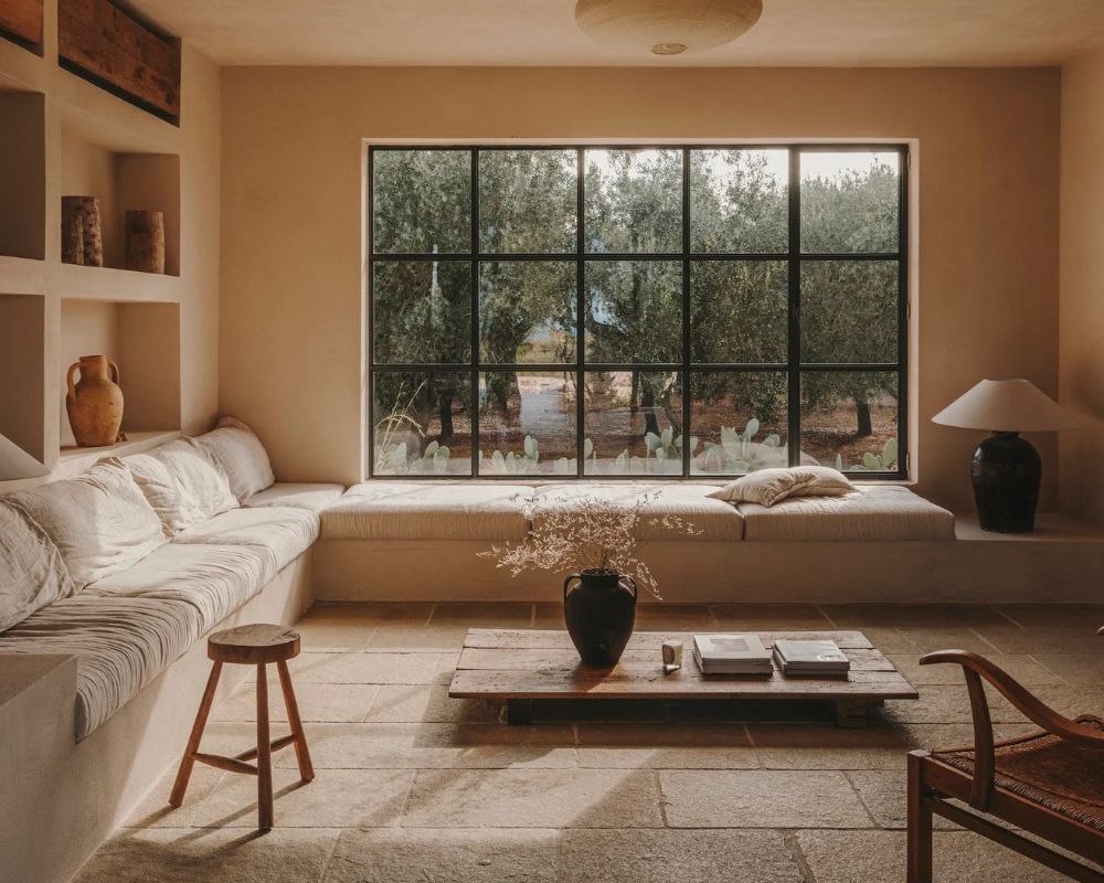 2026 living room color trends - earthy neutral