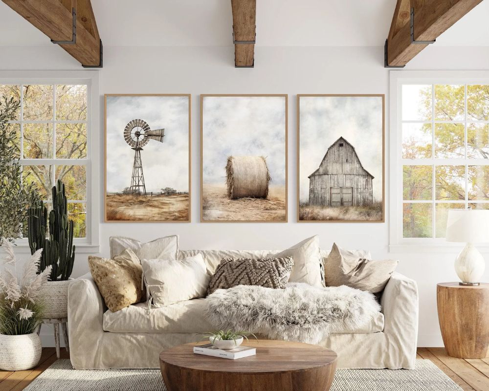 Creative Large Wall Decor For Living Room Inspiration Large farmhouse wall decor for living room