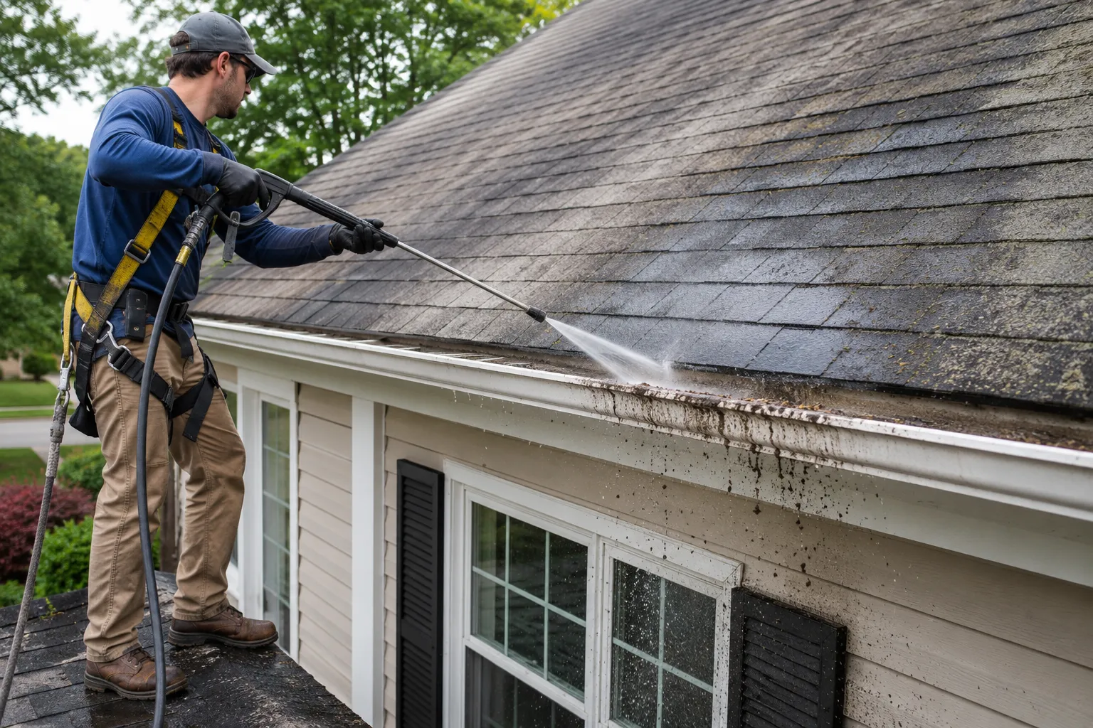 When is DIY Roof Power Washing a Good Option