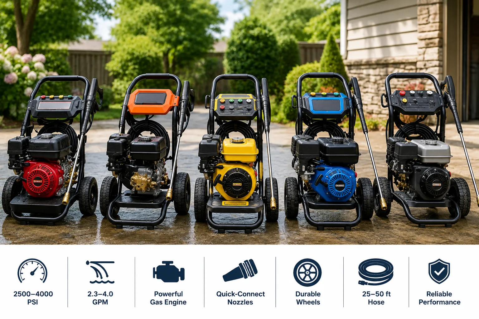 The 8 Best Gas Pressure Washer: A Definitive Buying Guide best gas powered pressure cleaner