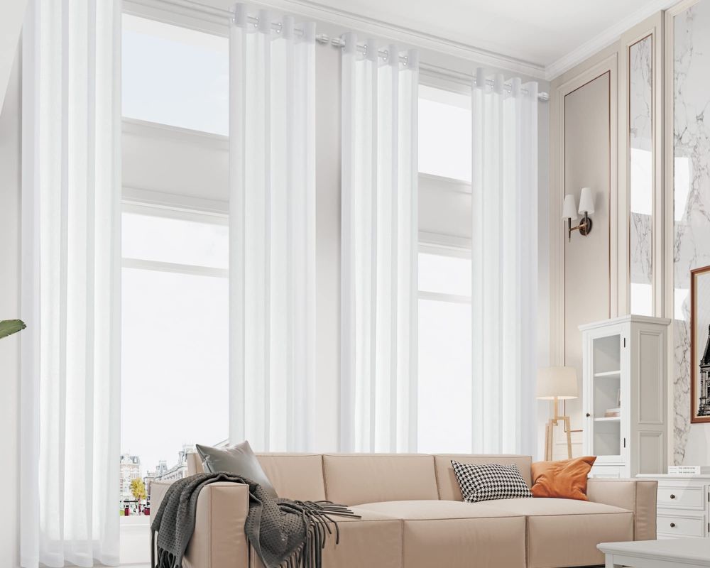 How to Choose Curtains for Living Room: 4 Proven Things to Consider Sheer voile curtains - Curtains for living room