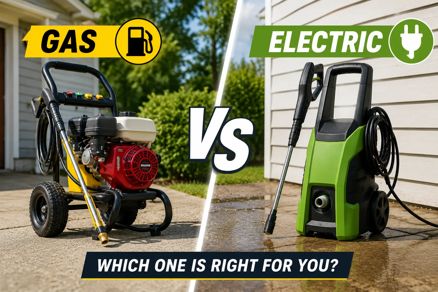 gas vs electric pressure washers