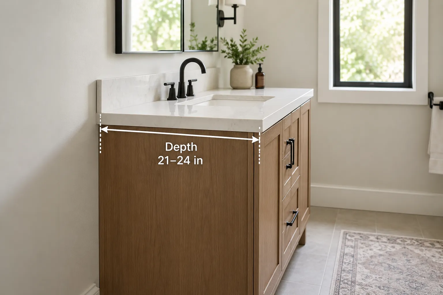 How Deep Is a Bathroom Vanity? how deep is a bathroom vanity