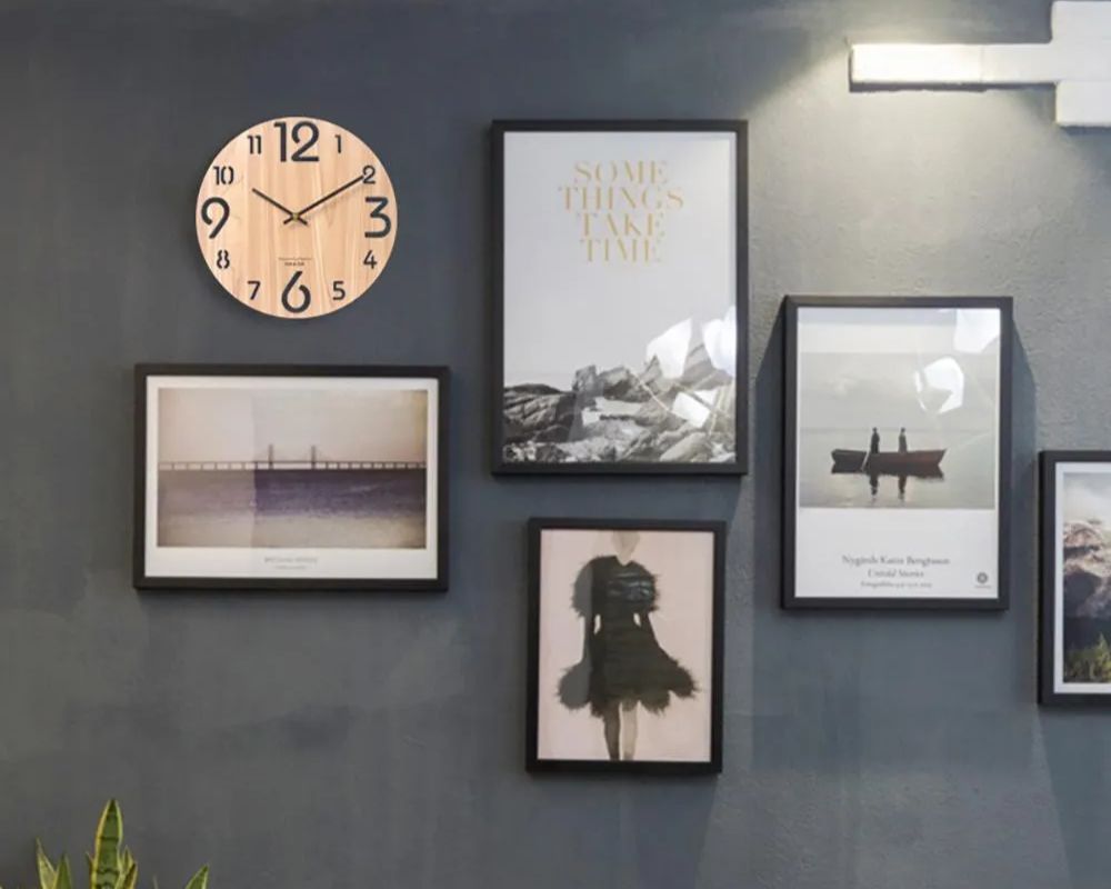 Living Room Wall Clocks: Detailed Guides to Choose & Style Create a gallery wall combination with living room wall clocks