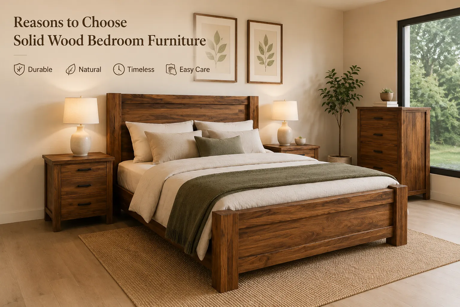 reasons to choose solid wood bedroom furniture