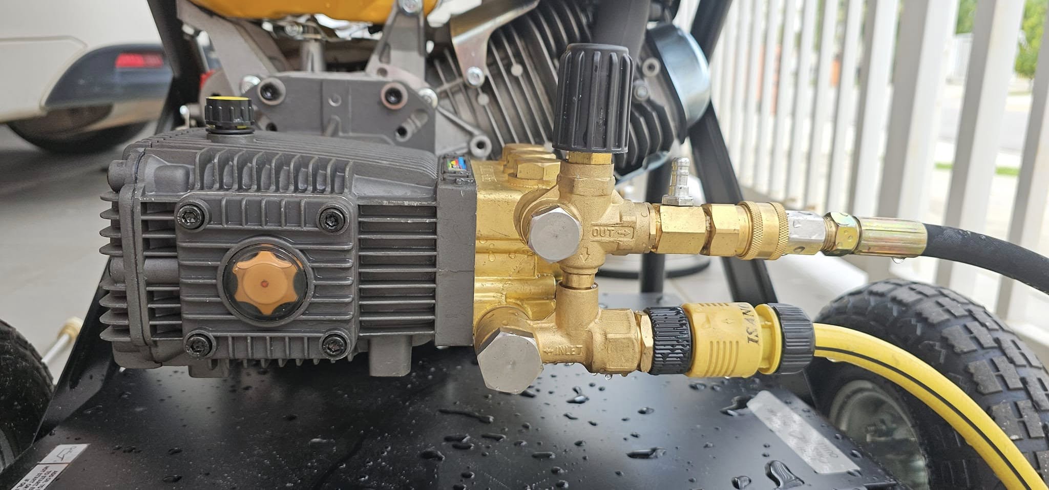 replace the pressure washer pump