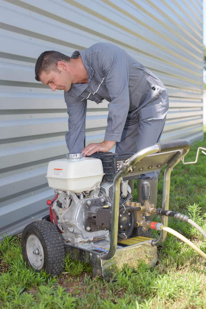 trouble starting pressure washer engine