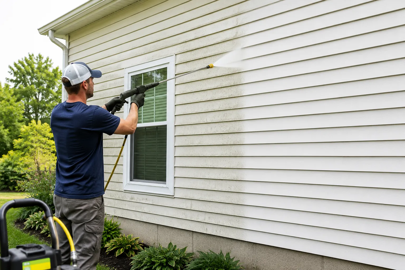 vinyl siding pressure washing